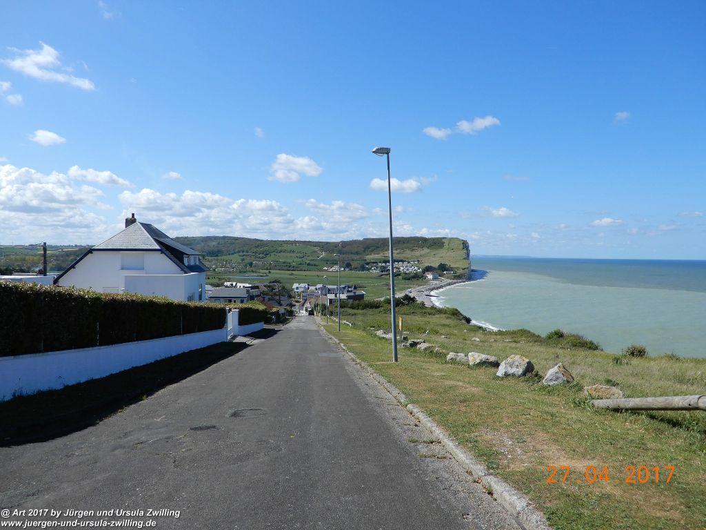 Philosophische Bildwanderung Die Felsen von Le Tréport und der Strand von Criel - Normandie - Frankreich