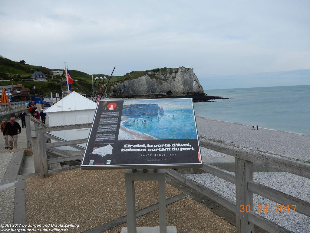 Philosophische Bildwanderung Porte d'Aval mit Valleuse d'Antifer (Étretat I) - Normandie - Frankreich