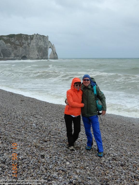 Philosophische Bildwanderung Porte d' Amont mit Fonds d'Étigue (Etretat II) - Normandie - Frankreich