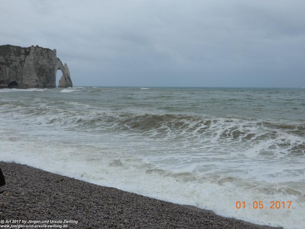 Philosophische Bildwanderung Porte d' Amont mit Fonds d'Étigue (Etretat II) - Normandie - Frankreich