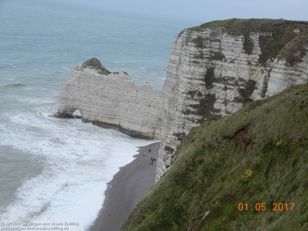 Philosophische Bildwanderung Porte d' Amont mit Fonds d'Étigue (Etretat II) - Normandie - Frankreich