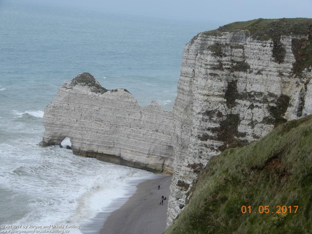 Philosophische Bildwanderung Porte d' Amont mit Fonds d'Étigue (Etretat II) - Normandie - Frankreich