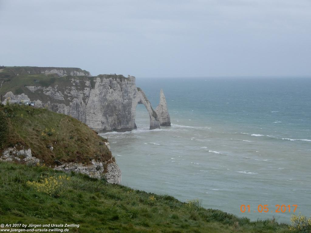 Philosophische Bildwanderung Porte d' Amont mit Fonds d'Étigue (Etretat II) - Normandie - Frankreich