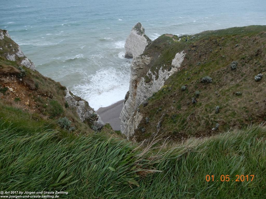 Philosophische Bildwanderung Porte d' Amont mit Fonds d'Étigue (Etretat II) - Normandie - Frankreich