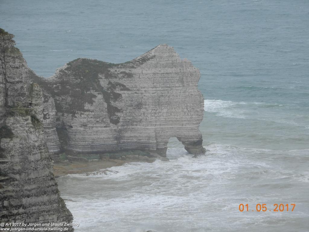 Philosophische Bildwanderung Porte d' Amont mit Fonds d'Étigue (Etretat II) - Normandie - Frankreich