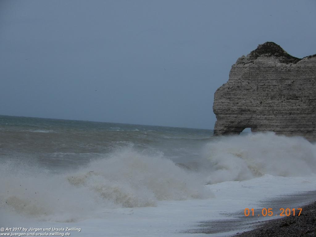 Philosophische Bildwanderung Porte d' Amont mit Fonds d'Étigue (Etretat II) - Normandie - Frankreich