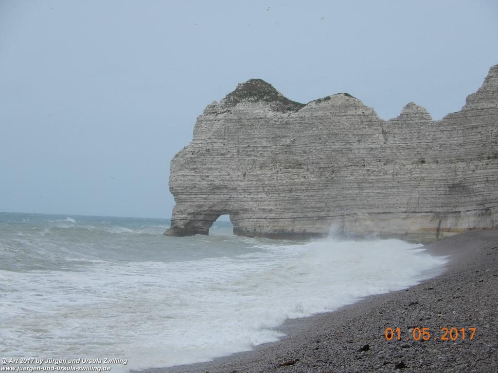 Philosophische Bildwanderung Porte d' Amont mit Fonds d'Étigue (Etretat II) - Normandie - Frankreich