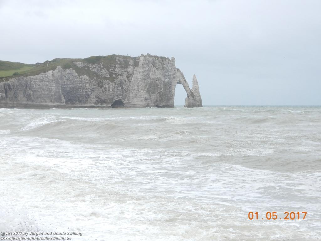 Philosophische Bildwanderung Porte d' Amont mit Fonds d'Étigue (Etretat II) - Normandie - Frankreich