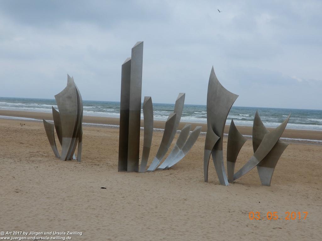 Colleville-sur-Mer und Omaha Beach  - Normandie - Frankreich (nie wieder Krieg)