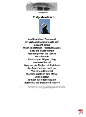 Matjesbrötchen - Gedichte - Gedanken  - Aphorismen  - Kurzgeschichten