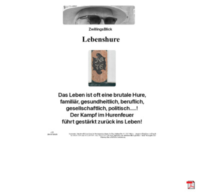 Lebenshure - Gedichte - Gedanken  - Aphorismen - Kurzgeschichten