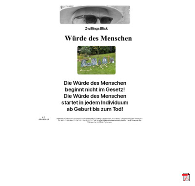 Würde des Menschen - Gedichte - Gedanken  - Aphorismen - Kurzgeschichten