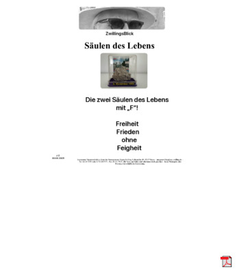 Säulen des Lebens - Zum Tag der Deutschen Einheit am 03.10.2025  - Gedichte - Gedanken  - Aphorismen  - Kurzgeschichten