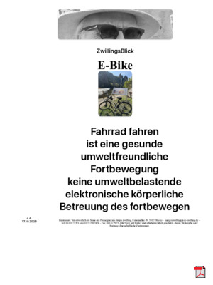 E-Bike - Gedichte - Gedanken  - Aphorismen  - Kurzgeschichten