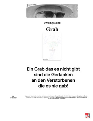 Grab - Gedichte - Gedanken  - Aphorismen  - Kurzgeschichten