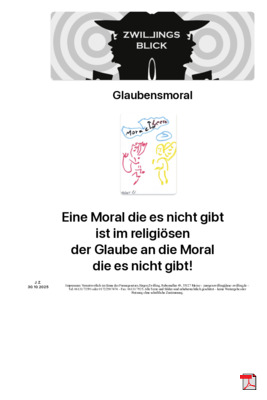 Glaubensmoral - Gedichte - Gedanken  - Aphorismen  - Kurzgeschichten