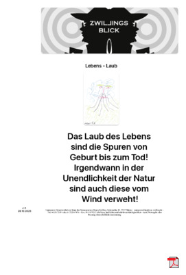 Lebens-Laub - Gedichte - Gedanken  - Aphorismen  - Kurzgeschichten