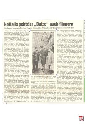 Määnzer Viertelsbutze im Gespräch mit meinem Opa - Allgemeine Zeitung Mainz 24.201.1978